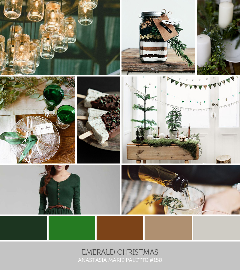 emerald christmas // anastasia marie palette