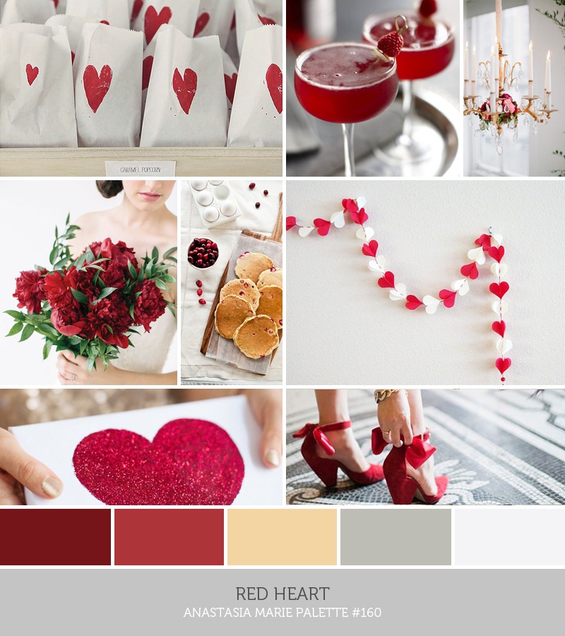red heart // anastasia marie palette // valentine's day