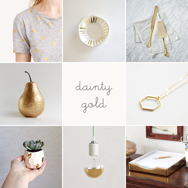 dainty gold finds