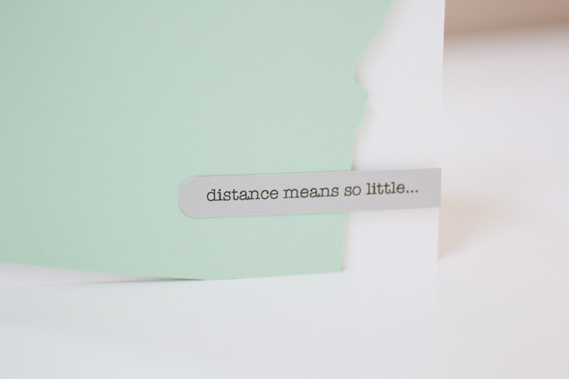 custom card // distance // by anastasia marie