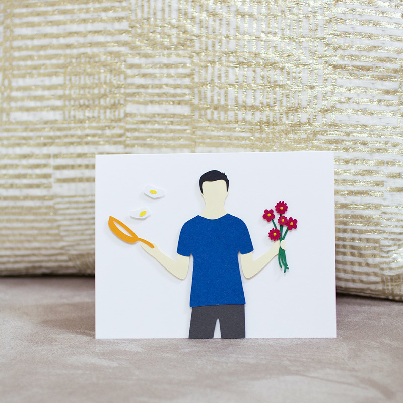 perfect husband // custom paper-layered card by ANASTASIA MARIE
