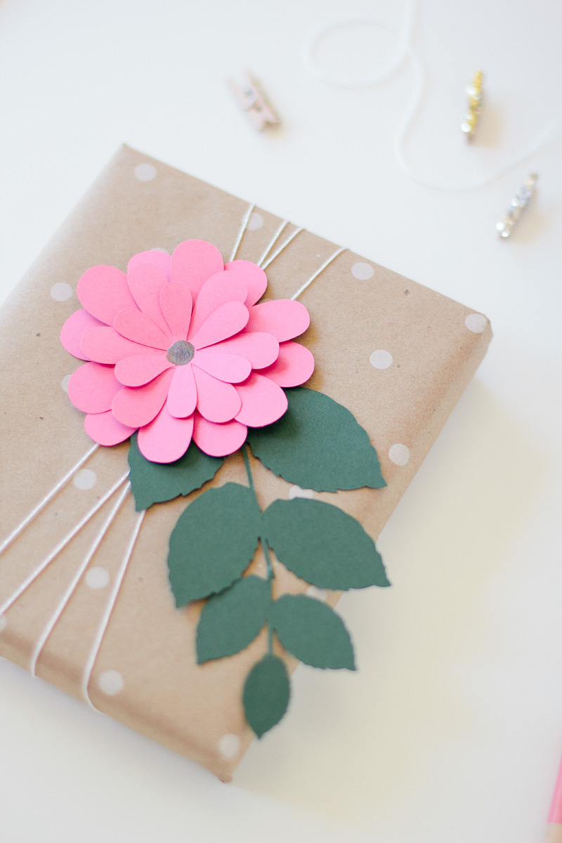 gift wrap: pink bloom via ANASTASIA MARIE